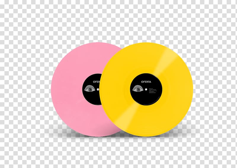 Phonograph record Compact disc Las Bistecs Oferta Yellow, Disco girl transparent background PNG clipart