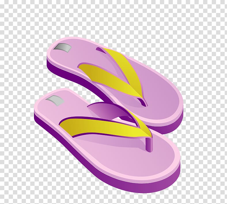 Slipper Flip-flops, Pink slippers Red Cross transparent background PNG clipart
