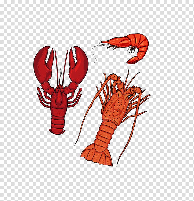 Seafood Lobster Silhouette Cartoon, Cartoon Lobster transparent background PNG clipart