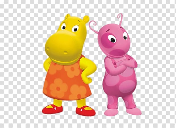 two animal characters, Uniqua and Tasha transparent background PNG clipart