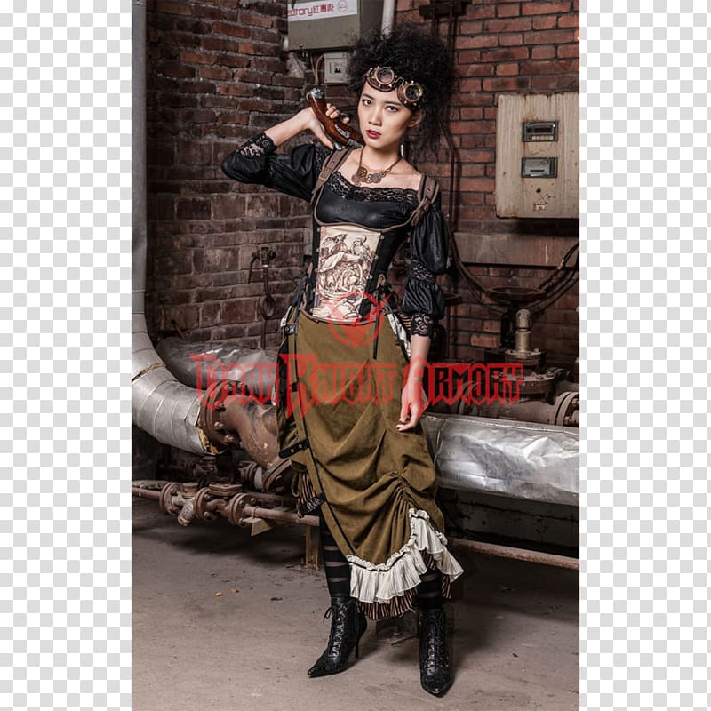 Skirt Ruffle Bustle Clothing Dress, steampunk gear transparent background PNG clipart