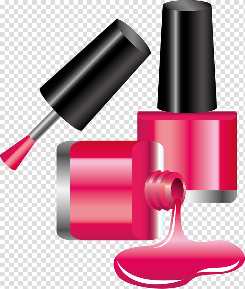 A Bottle Of Red Nail Polish Illustration PNG Images | PSD Free Download -  Pikbest