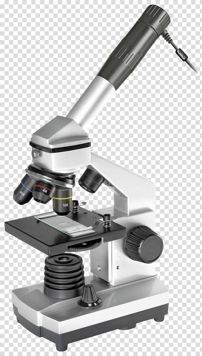 USB microscope Digital microscope Bresser Stereo microscope, microscope transparent background PNG clipart