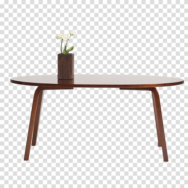 Coffee table Furniture, Brown round table transparent background PNG clipart