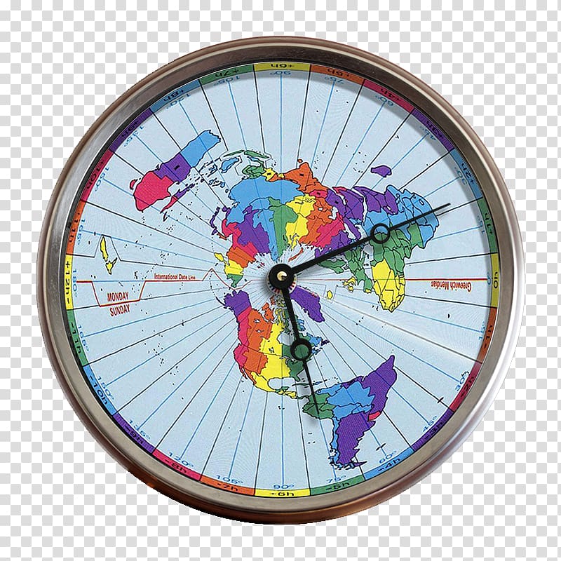 Flat Earth World clock Time zone, earth transparent background PNG clipart