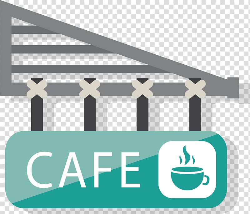 Coffee Cafe Bakery, Green coffee shop plaque transparent background PNG clipart