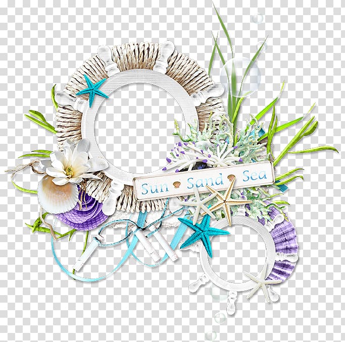 white and multicolored boat steering wheel-themed , Flower frame , Free flower frame pull material transparent background PNG clipart