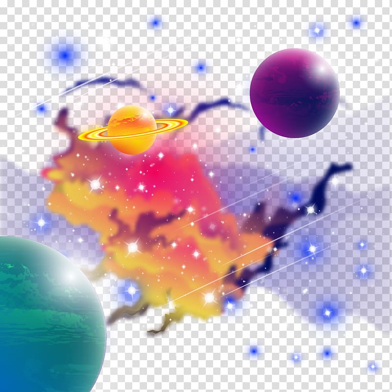 Universe, Fantasy universe planet material transparent background PNG clipart