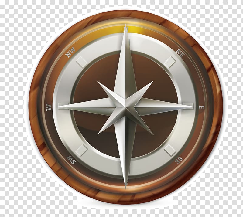 Navigation Icon, Hand-drawn sailing tools compass transparent background PNG clipart