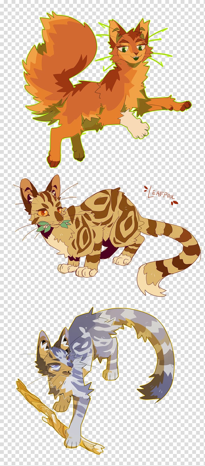 Cat Warriors Jayfeather Squirrelflight Leafpool, feather style transparent background PNG clipart