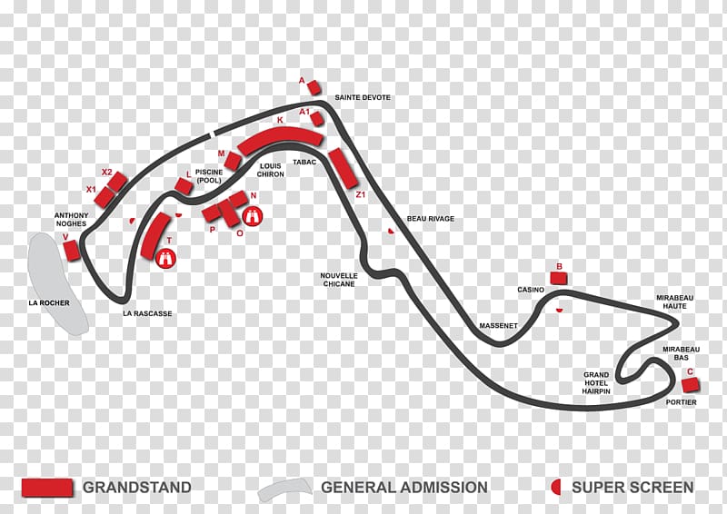 Circuit de Monaco 2018 FIA Formula One World Championship 2018 Monaco Grand Prix Race track, others transparent background PNG clipart