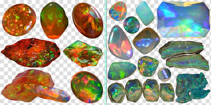 Opal Mineraloid Rock Silicon dioxide, rock transparent background PNG clipart