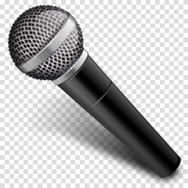 black microphone illustration, Microphone , Microphone Cartoon transparent background PNG clipart