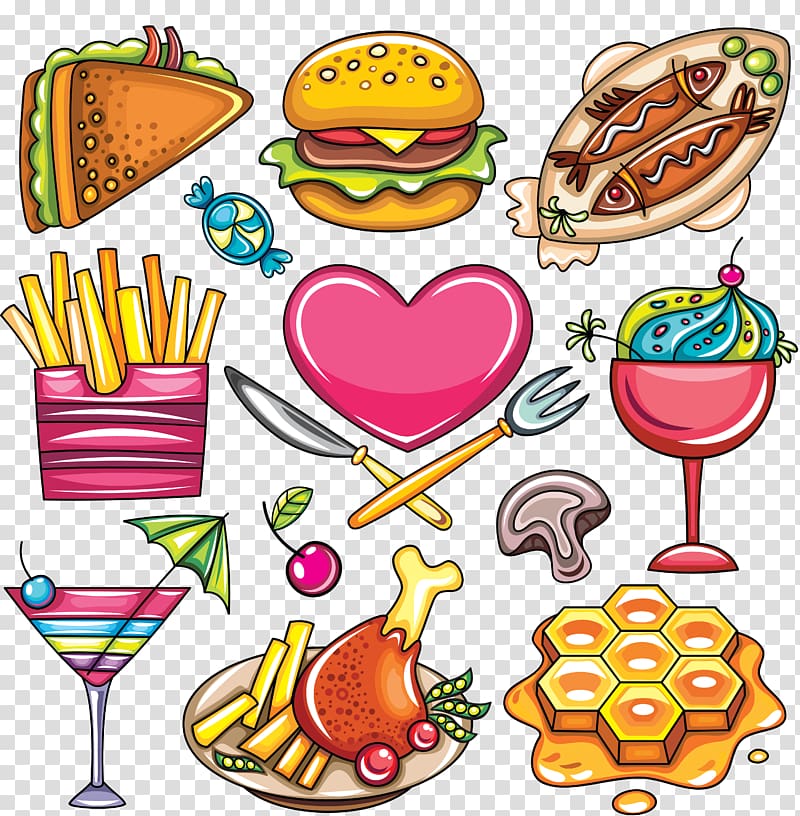 Food Cartoon Drawing , food transparent background PNG clipart