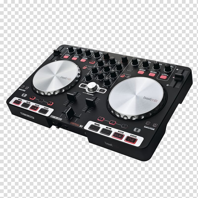 Amazon.com DJ controller Virtual DJ Disc jockey Audio Mixers, Dj model transparent background PNG clipart