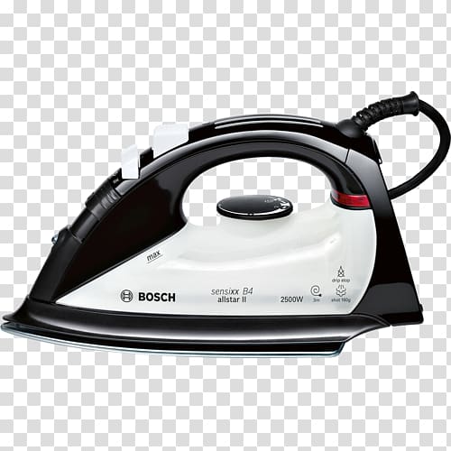 Clothes iron Robert Bosch GmbH Electricity Home appliance Steam, Steam Iron transparent background PNG clipart