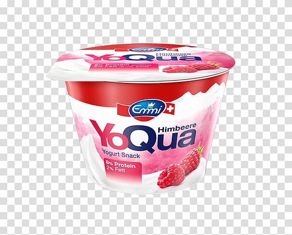 Yoghurt Strawberry Emmi AG Coop, Joghurt transparent background PNG clipart
