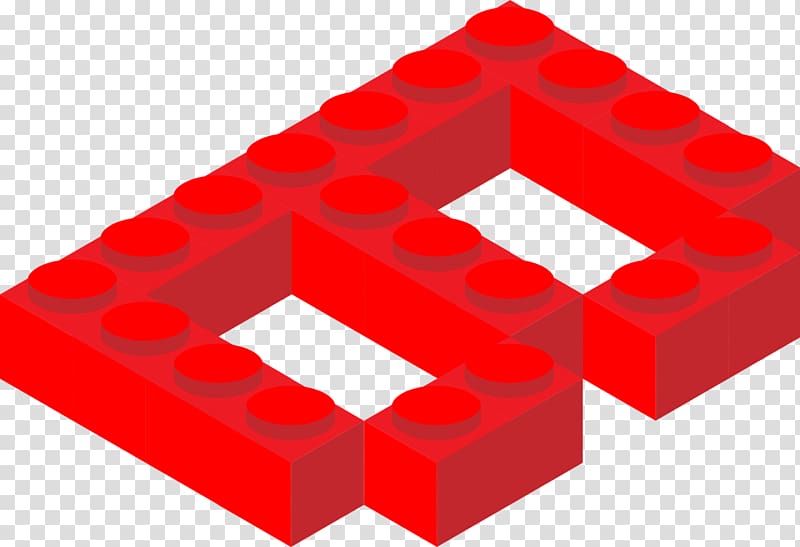 red B logo, Lego Letter B transparent background PNG clipart