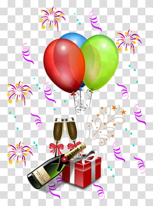 Birthday Party Balloon , Birthday transparent background PNG clipart thumbnail