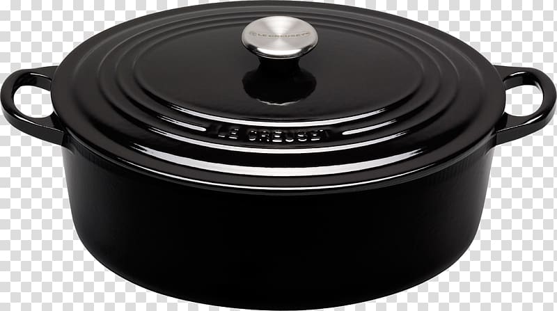 Le Creuset Dutch oven Cast iron Cookware and bakeware, Cooking pan transparent background PNG clipart