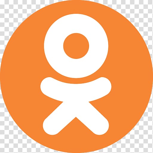 round orange human figure logo , area symbol , Odnoklassniki transparent background PNG clipart