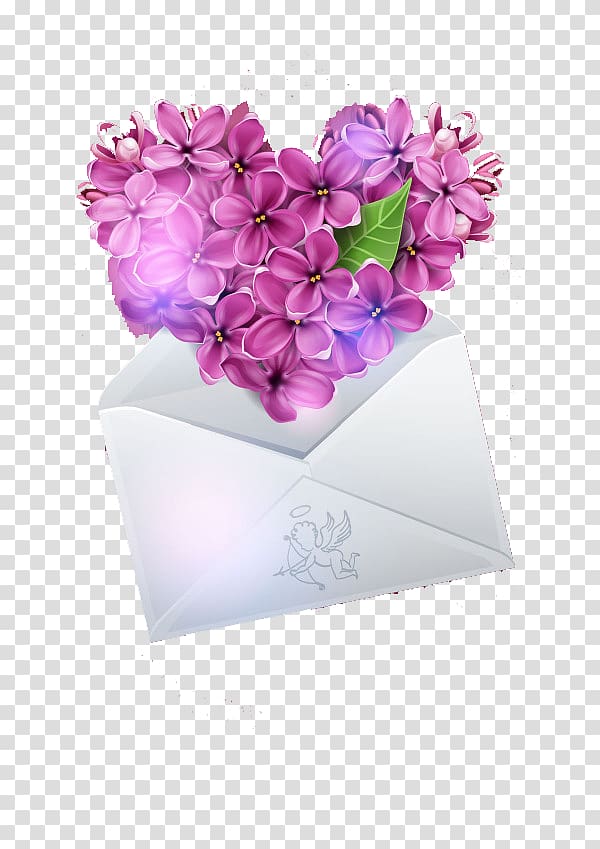 Lilac Heart Flower Euclidean , Lilac petals heart transparent background PNG clipart