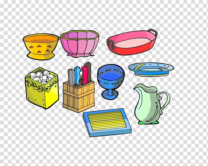 Household goods Cartoon Drawing, Kitchen transparent background PNG clipart