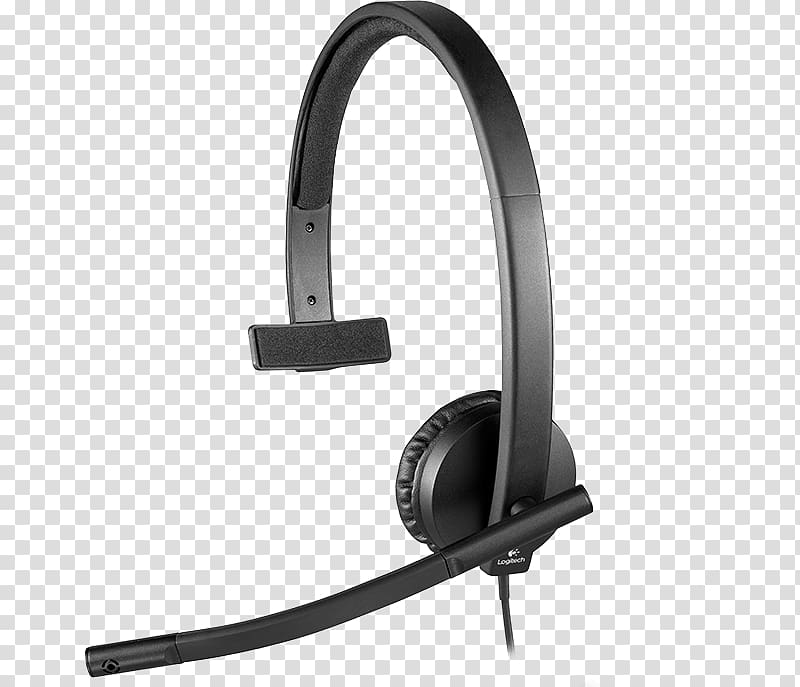 H390 USB Headset w/Noise-Canceling Microphone Logitech H570e Headphones, microphone transparent background PNG clipart