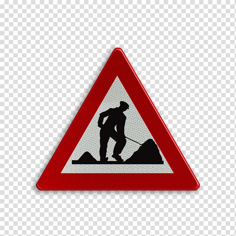 Traffic sign Roadworks Con Artist Transport, road transparent background PNG clipart