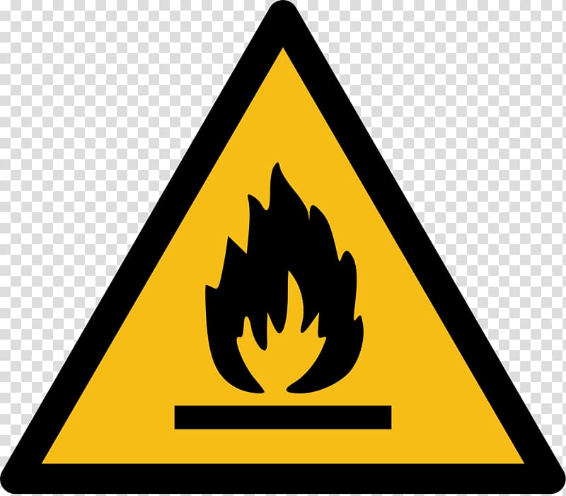 Flammable liquid Combustibility and flammability Hazard Safety Warning sign, danger transparent background PNG clipart