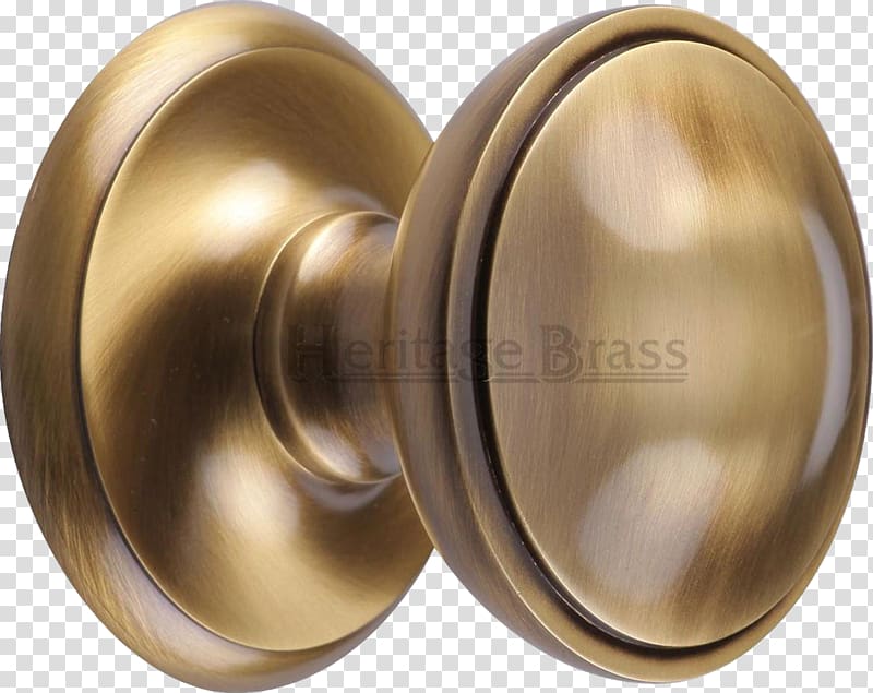 Brass Door handle Door furniture, Brass transparent background PNG clipart