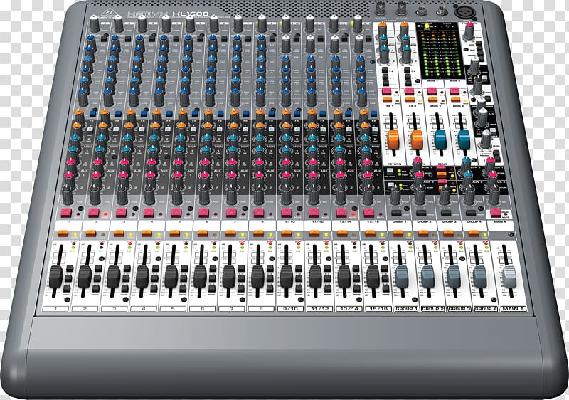 Microphone Audio Mixers Behringer Xenyx X1204USB Behringer Mixer Xenyx, Microphone Preamplifier transparent background PNG clipart