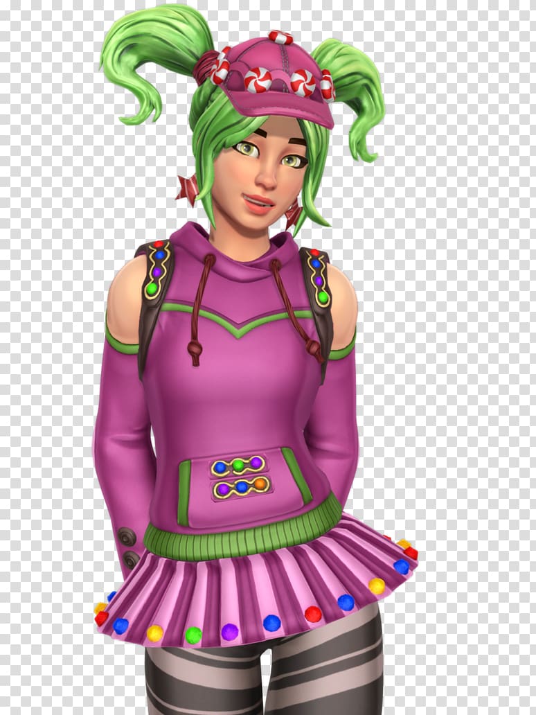 green haired girl with sporty outfit , Fortnite Battle Royale Video game Video game, Fortnite transparent background PNG clipart