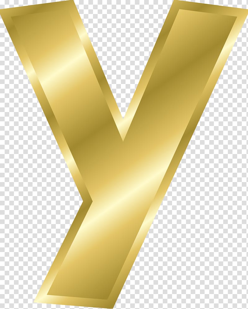 Letter case Alphabet Y , Gold letters transparent background PNG clipart