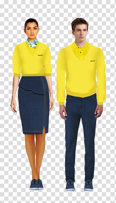 T-shirt Sleeve Uniform Clothing Collar, flight stewardess uniform transparent background PNG clipart