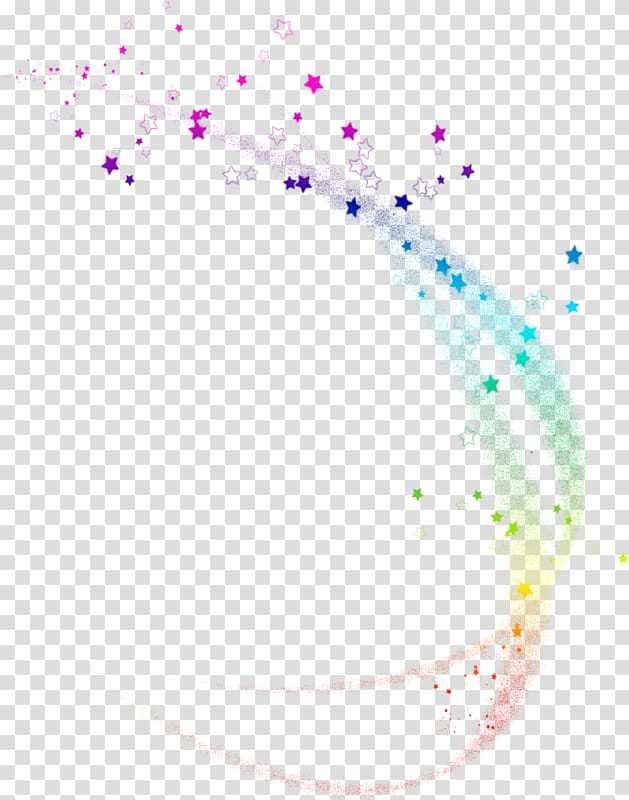 beautiful colored stars transparent background PNG clipart