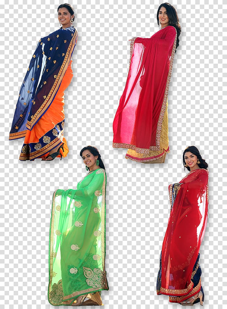 Sari Designer Dupatta Dress, design transparent background PNG clipart