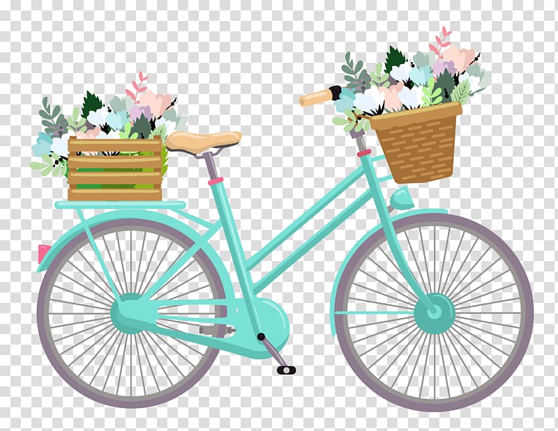 teal bike basket