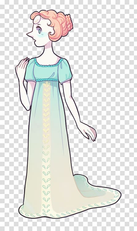 Gemstone Gown Illustration Dress, 1800s Clothing transparent background PNG clipart