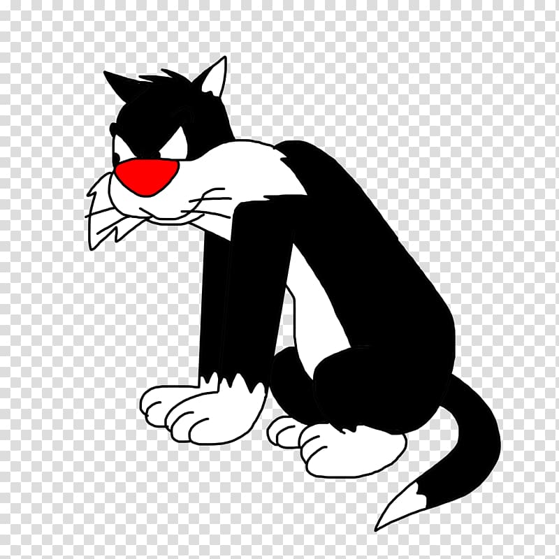 Sylvester Jr. Whiskers Cat Tweety, Cat transparent background PNG clipart