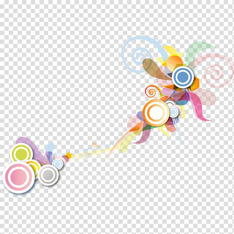 , Colorful patterns edge transparent background PNG clipart