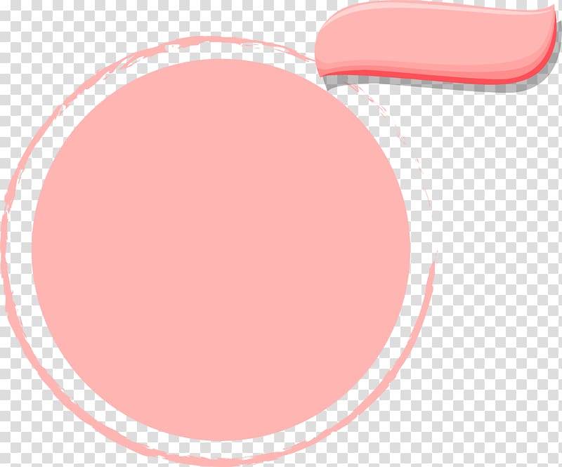pink simple circle frame transparent background PNG clipart