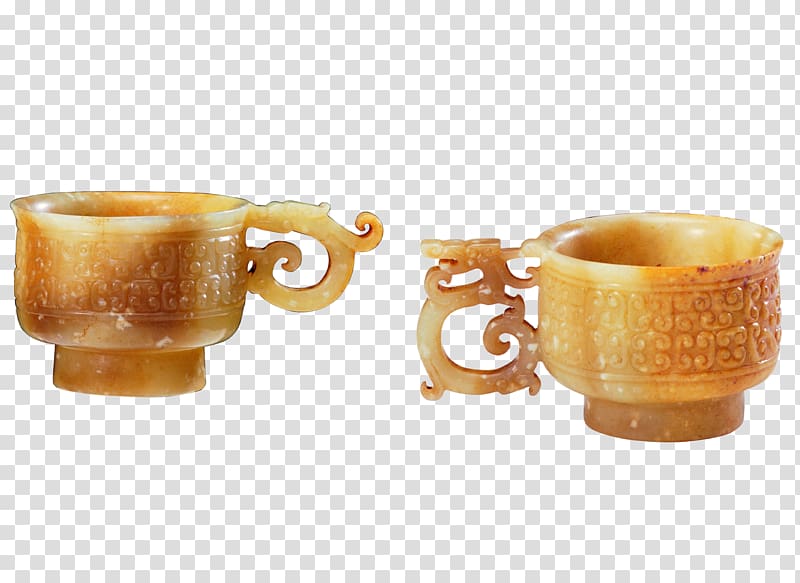 Porcelain Antique Cup, Emerald Cup transparent background PNG clipart