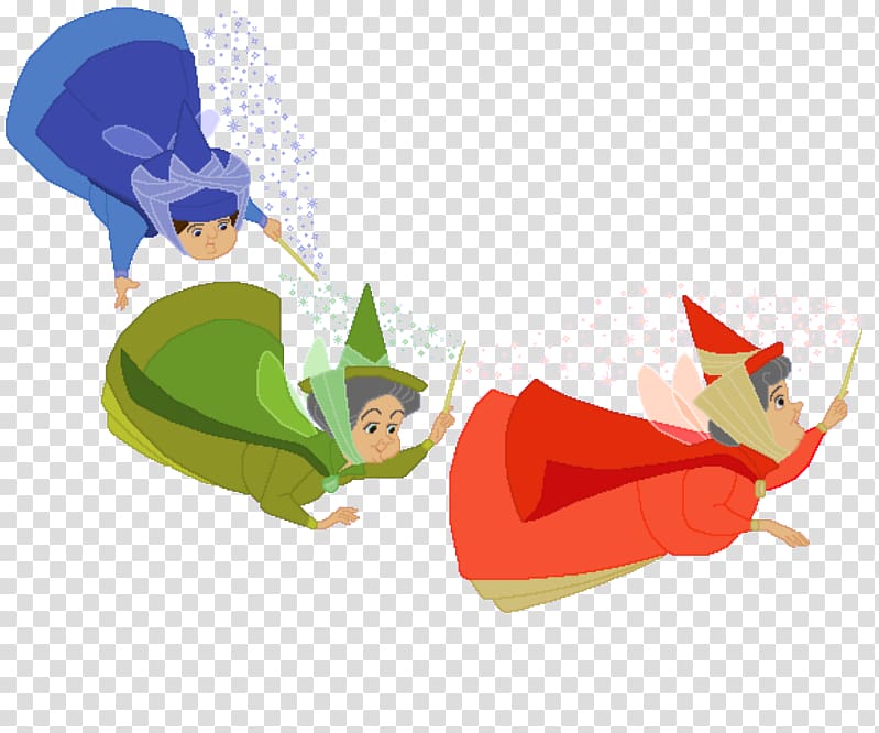 three fairies illustration, Princess Aurora Maleficent Sleeping Beauty Fairy godmother, Sleeping Beauty File transparent background PNG clipart