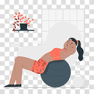 illustration, Stability ball, home, exercise, sport, workout, fitness transparent background PNG clipart thumbnail