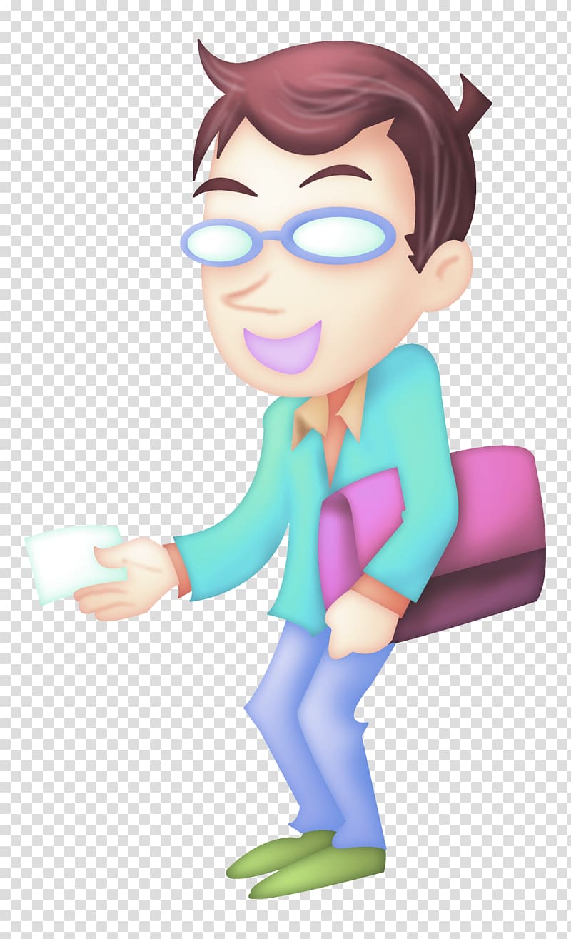 Cartoon Illustration, Vote resume Man transparent background PNG clipart