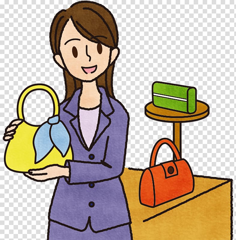 Illustration Department store Text Retail clerk, transparent background PNG clipart