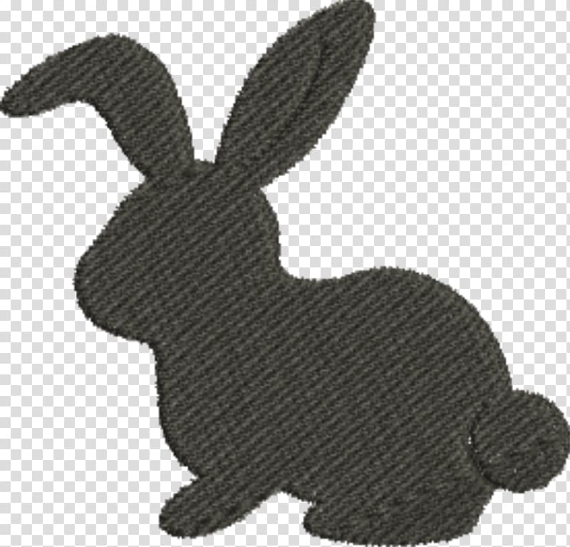 Hare Domestic rabbit Silhouette Papercutting, vintage labels transparent background PNG clipart