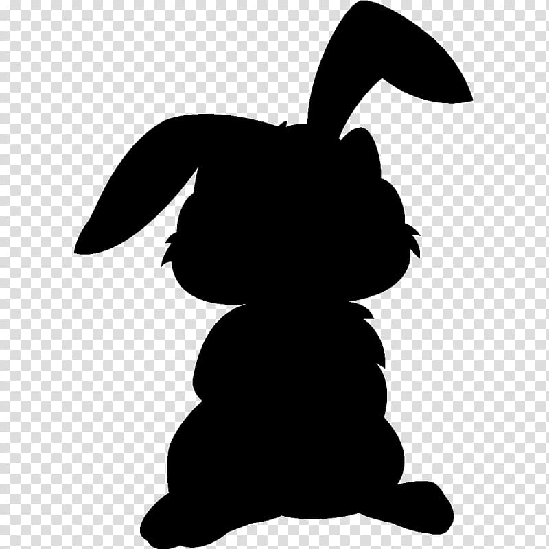 Rabbit Silhouette Sticker Blackboard Slate, rabbit transparent background PNG clipart