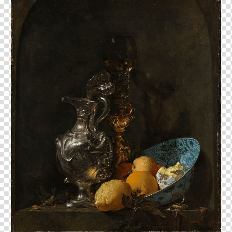 Still Life with Silver Jug Rijksmuseum Oil painting, painting transparent background PNG clipart